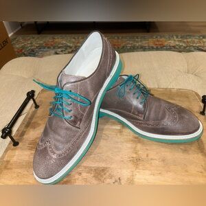 Cole Haan Grand Brown Aqua Sole Oxfords Sz 10 Mint